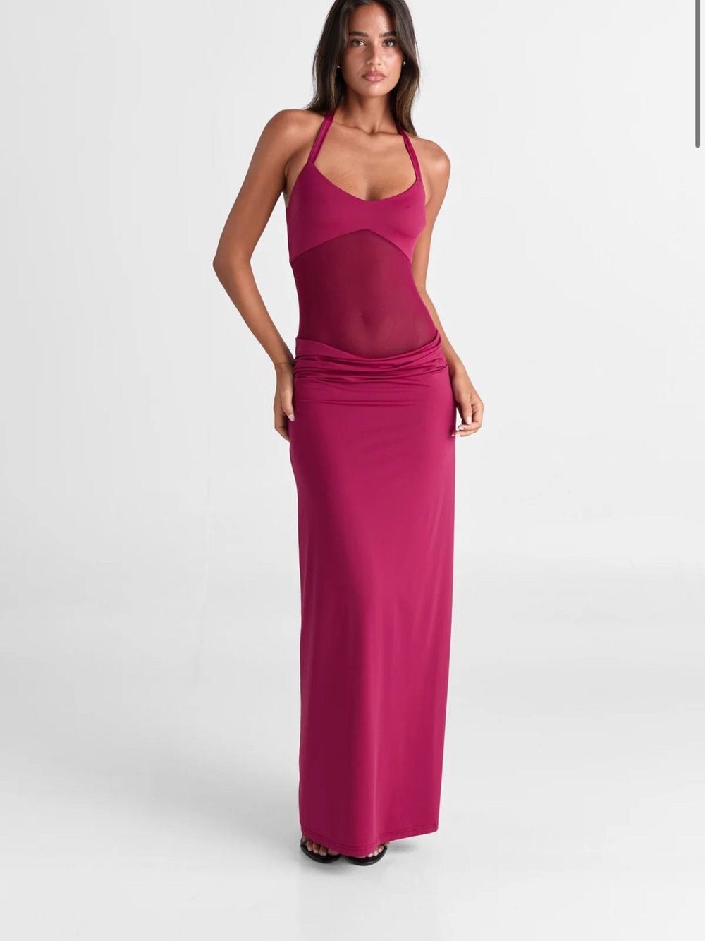 Sasha Therese Sariya Maxi Dress in Ruby